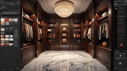 3d дизайн гардеробной