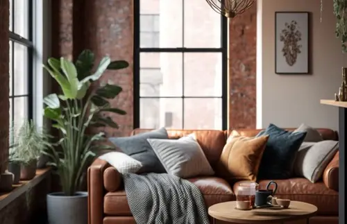 индустриальный лофт в интерьере