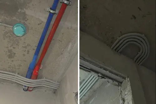 разводка инженерных коммуникаций по потолку