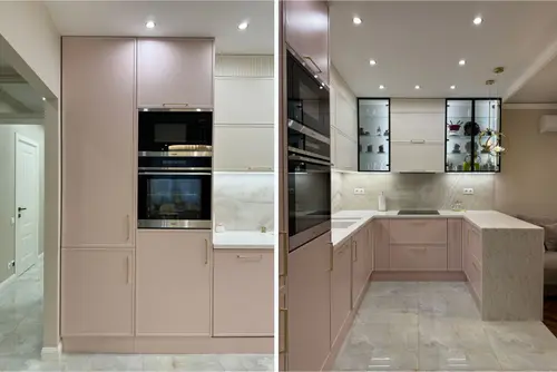 ремонт кухни в 4-комнатной